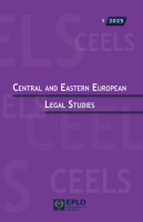 Cover of Central and Eastern European Legal Studies Issue 1, 2025