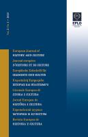 Cover of the European Journal of History and Culture Vol. 2 / No 1 • 2025