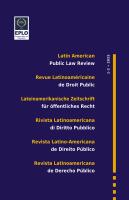 Cover of the Latin American Public Law Review, issues 1-2 • 2025