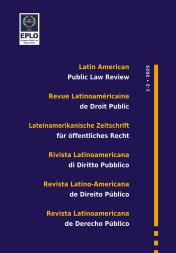 Cover of Latin American Public Law Review, 1-2, 2025
