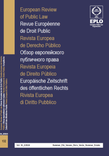 European Review of Public Law Cover of Vol. 36, no 3, (133)
